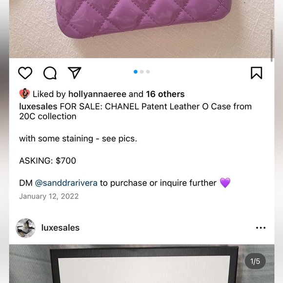 Chanel Patent Leather O case - Picture 4 of 4